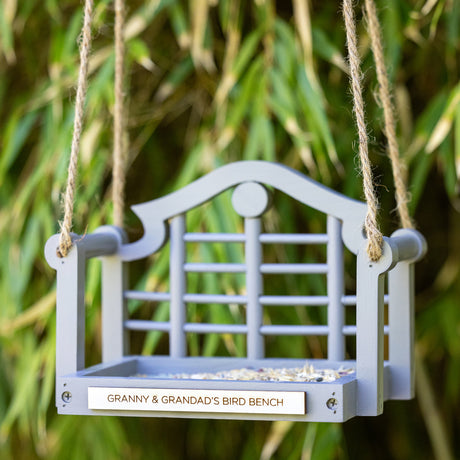 Personalised Wooden Garden Swing Bird Feeder