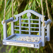 Personalised Wooden Garden Swing Bird Feeder