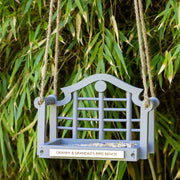 Personalised Wooden Garden Swing Bird Feeder