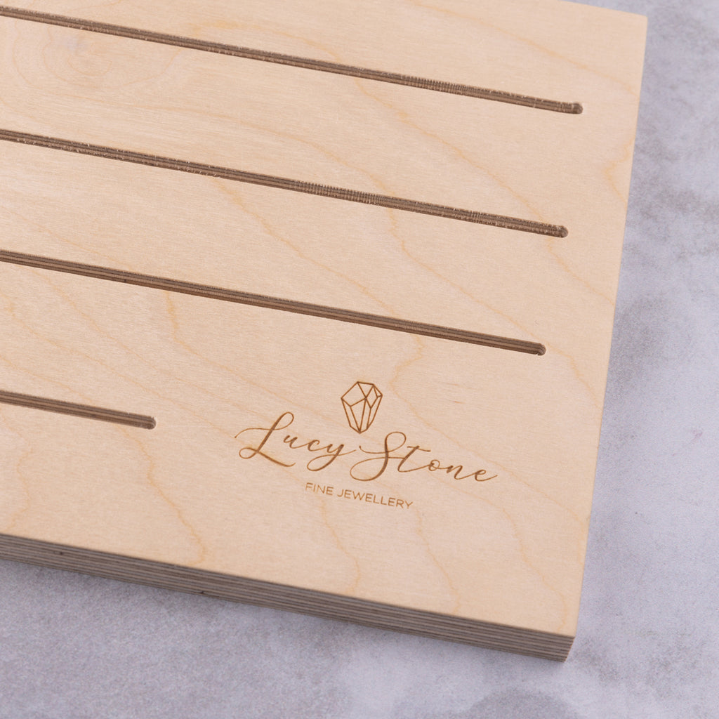 Add Branding to your Birch Plywood Stand