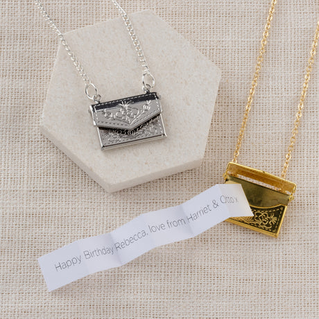Personalised Mother's Day Envelope Locket And Message