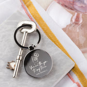 Personalised Gin To My Tonic Valentine's Day Key Ring