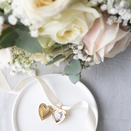 Personalised Heart Wedding Bouquet Photo Locket