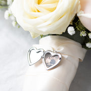 Personalised Heart Wedding Bouquet Photo Locket