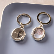 Personalised Locket Photo Keyring For Him