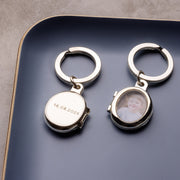 Personalised Locket Photo Keyring For Him