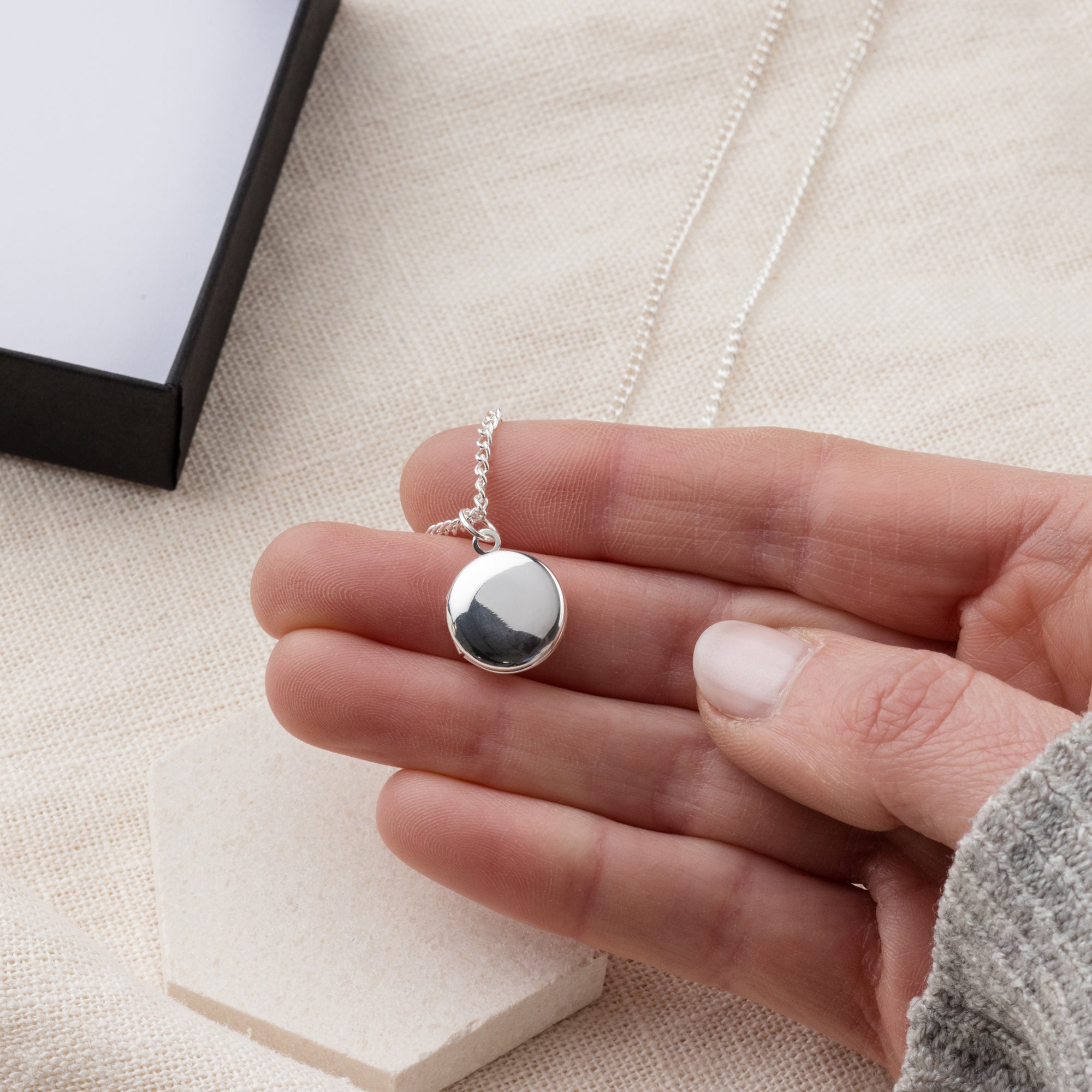 Small Photo Locket Personalised Mini Round Locket With Photo | Twenty-Seven