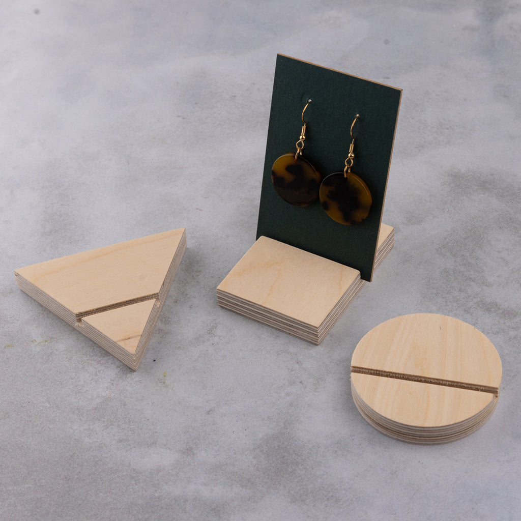 Mini Single Birch Plywood Flat Display Stands