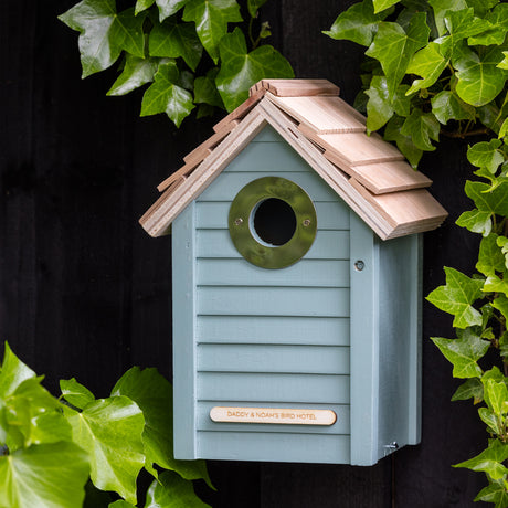 Personalised Wooden Garden Bird Nest Box