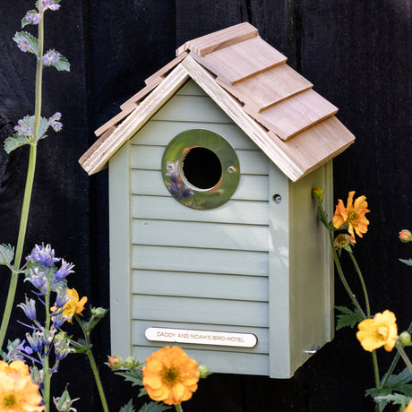 Personalised Father's Day Wooden Bird Nest Box