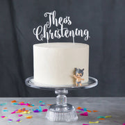 Personalised Christening Cake Topper