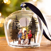 Personalised Family Photo Christmas Globe Dome