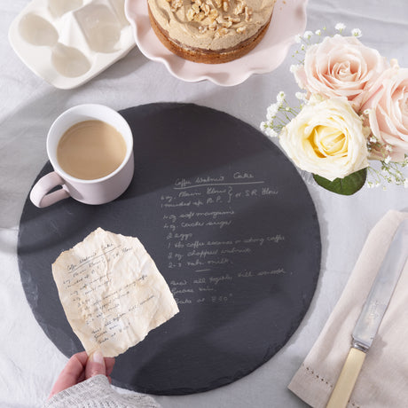 Personalised Handwriting Recipe Serving Slate Board