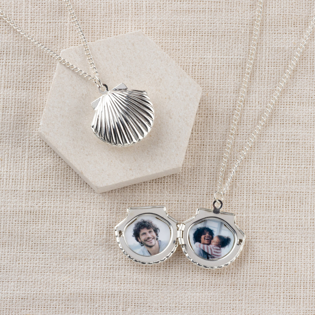 Personalised Sea Shell Locket Necklace