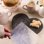 Valentine's Day Handwriting Recipe Slate Serving Board