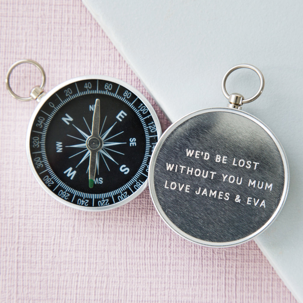 Personalised Engraved Compass For Her