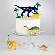 Personalised Dinosaur Cake Topper Scene