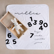 Personalised Baby Milestone Blanket Box