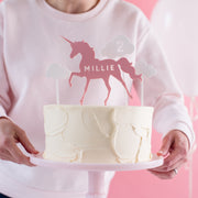 Personalised Unicorn Cake Topper Scene