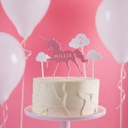 Personalised Unicorn Cake Topper Scene