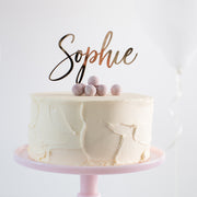 Classic Personalised Acrylic Cake Topper