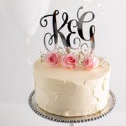 Personalised Script Couples Initials Cake Topper