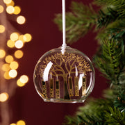 Personalised Family Tree Dome Bauble Additional Tag