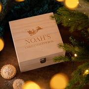 Personalised Wooden Christmas Eve Box