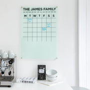 Personalised Tall Family Acrylic Kitchen Planner