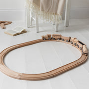 Personalised Wooden Train Set And Oval Track
