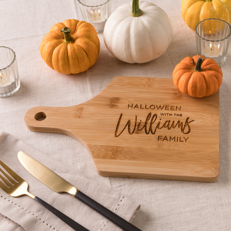 Personalised Wooden Halloween Chopping Board
