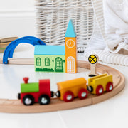 Personalised Wooden City And Countryside Train Set