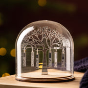 Silver Anniversary Family Tree Dome Decoration