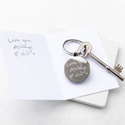 Personalised Handwriting Engraved Mother's Day Keyring