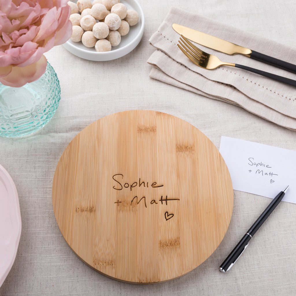 Personalised Handwriting Couples Chopping Board