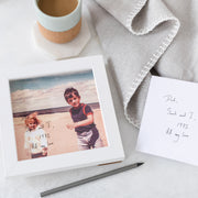 Personalised Father's Day Handwriting Photo Box Frame