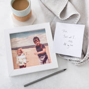 Personalised Father's Day Handwriting Photo Box Frame