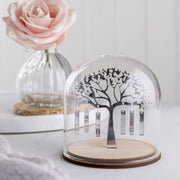 Silver Anniversary Family Tree Dome Decoration