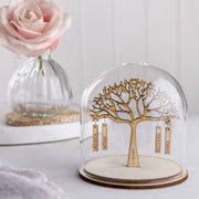 Wooden Anniversary Family Tree Dome Decoration