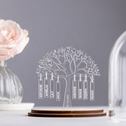 Crystal Anniversary Family Tree Dome Decoration