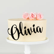 Personalised Acrylic Birthday Age Side On Cake Topper