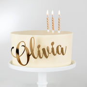 Personalised Acrylic Side On Cake Topper