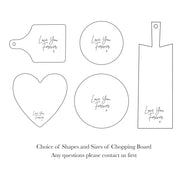 Personalised Handwriting Heart Chopping Board