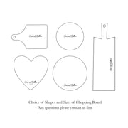 Personalised Wooden Heart Chopping Board