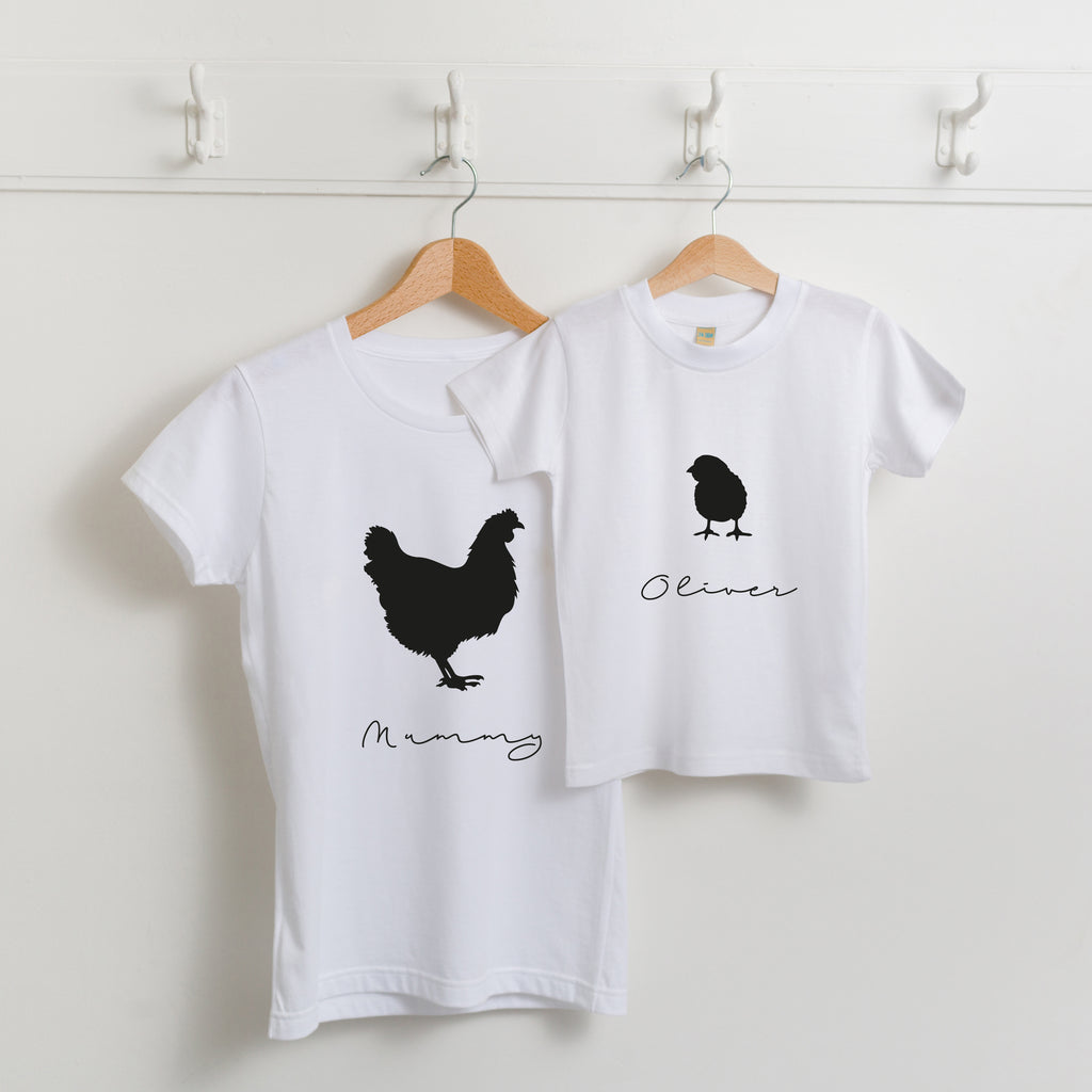 Mother Hen And Chick Mother's Day T Shirt Set