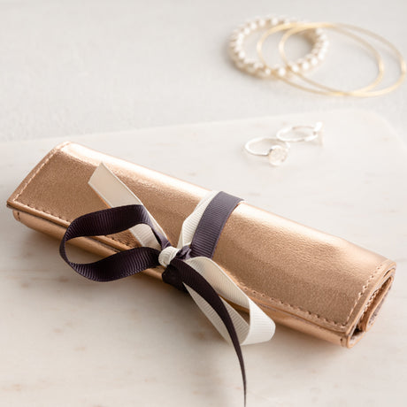 Rose Gold Jewellery Roll For Mother's Day