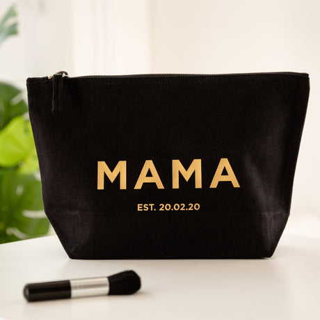 Personalised Gold Mama Make Up Bag
