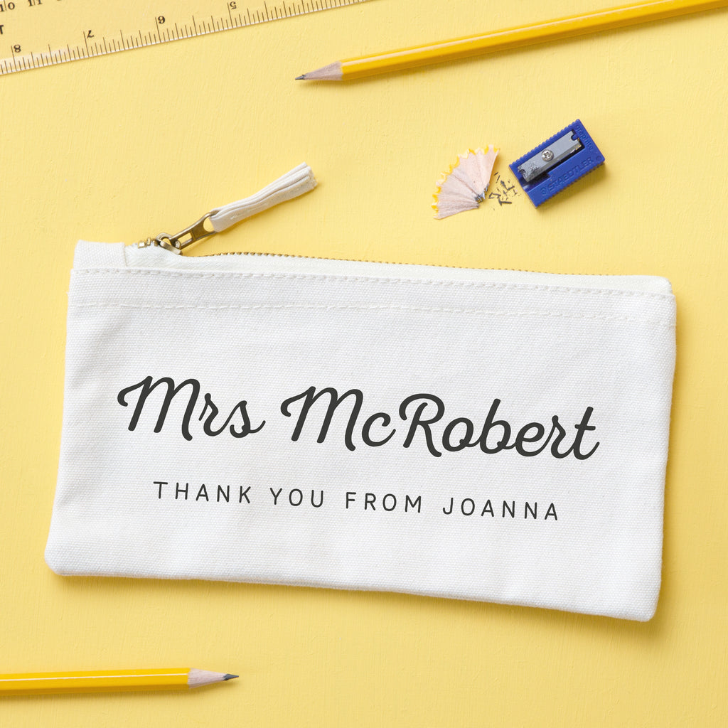 Personalised Thank You Teacher Pencil Case