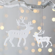 Personalised Reindeer Christmas Decoration