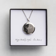 Personalised Engraved Locket Necklace With Photo